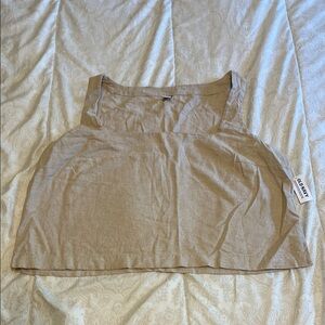 Old Navy Beige Linen Top